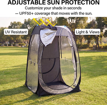 LAUSAINT HOME Pop Up Sports Tent, 4 x 4FT Clear Bubble Tent