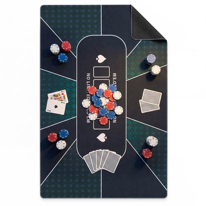 LAUSAINT HOME Poker Table Top Mat, No Crease EVA Poker Mat for Board Game Table Cover Layout