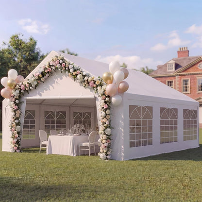 LAUSAINT HOME Party Tent Canopy, Waterproof Heavy-Duty Event Shelter with Removable Sidewalls