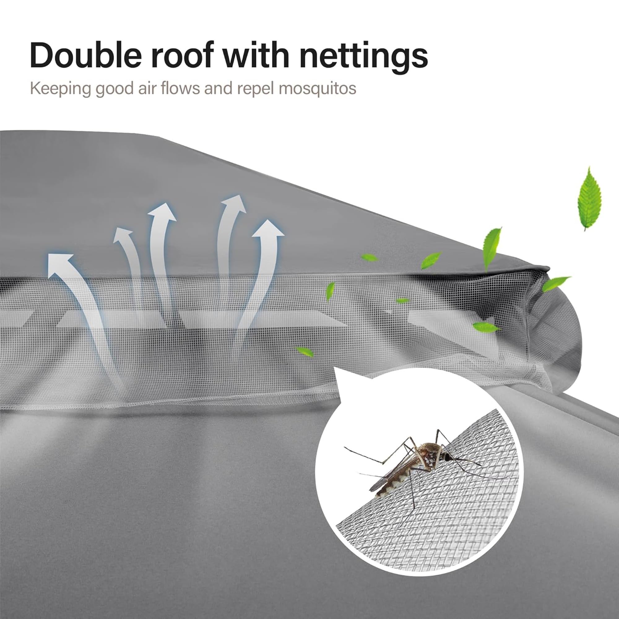 LAUSAINT HOME Semi-Permanent Outdoor Patio Gazebo 10&