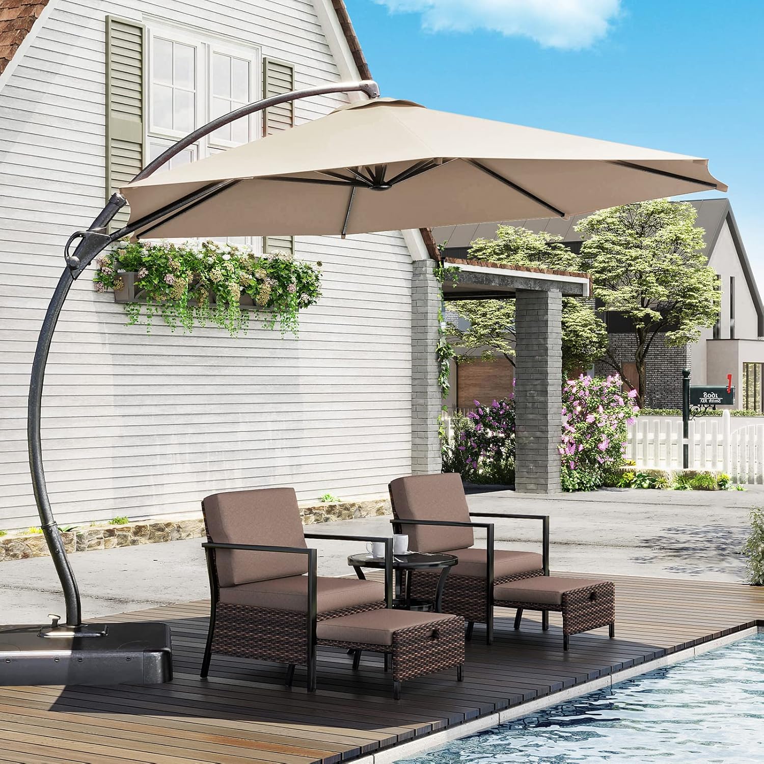 Lausaint Home Patio Umbrella - Thumbnail 2