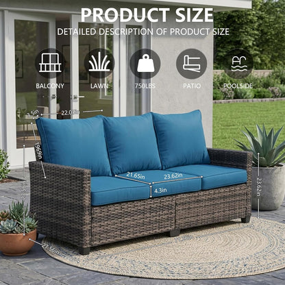 LAUSAINT HOME Outdoor Patio Furniture, Outdoor Sectional Sofa Patio Furniture Sets