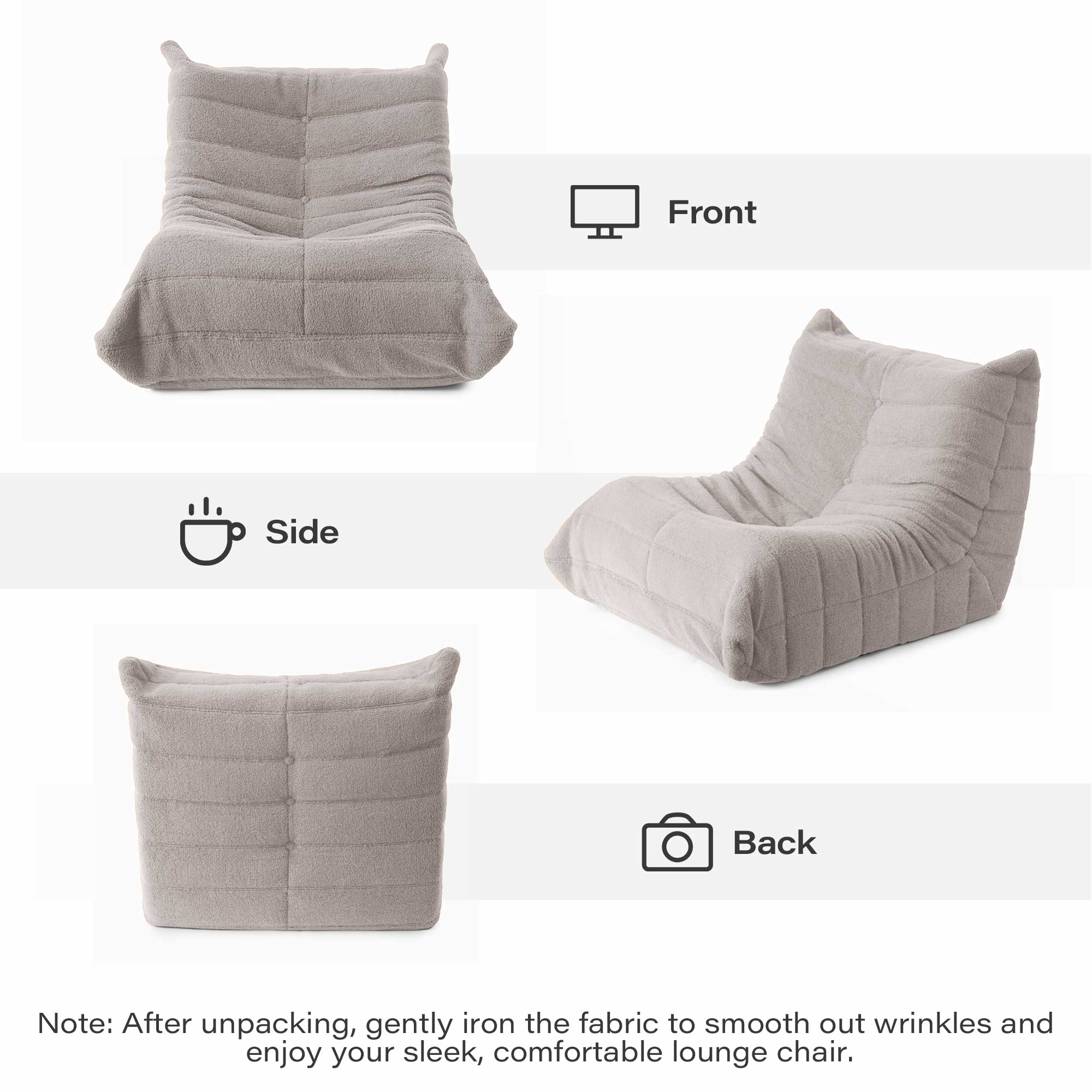 Memory Foam Giant Bean Bag Chair