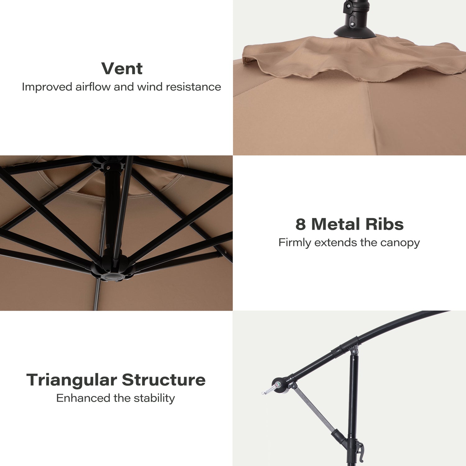 LAUSAINT HOME 10FT Round Cantilever Patio Umbrella Heavy Duty Cantilev – Lausaint Home LAUSAINT HOME 10FT Round Cantilever Patio Umbrella Heavy Duty Cantilev – Lausaint Home