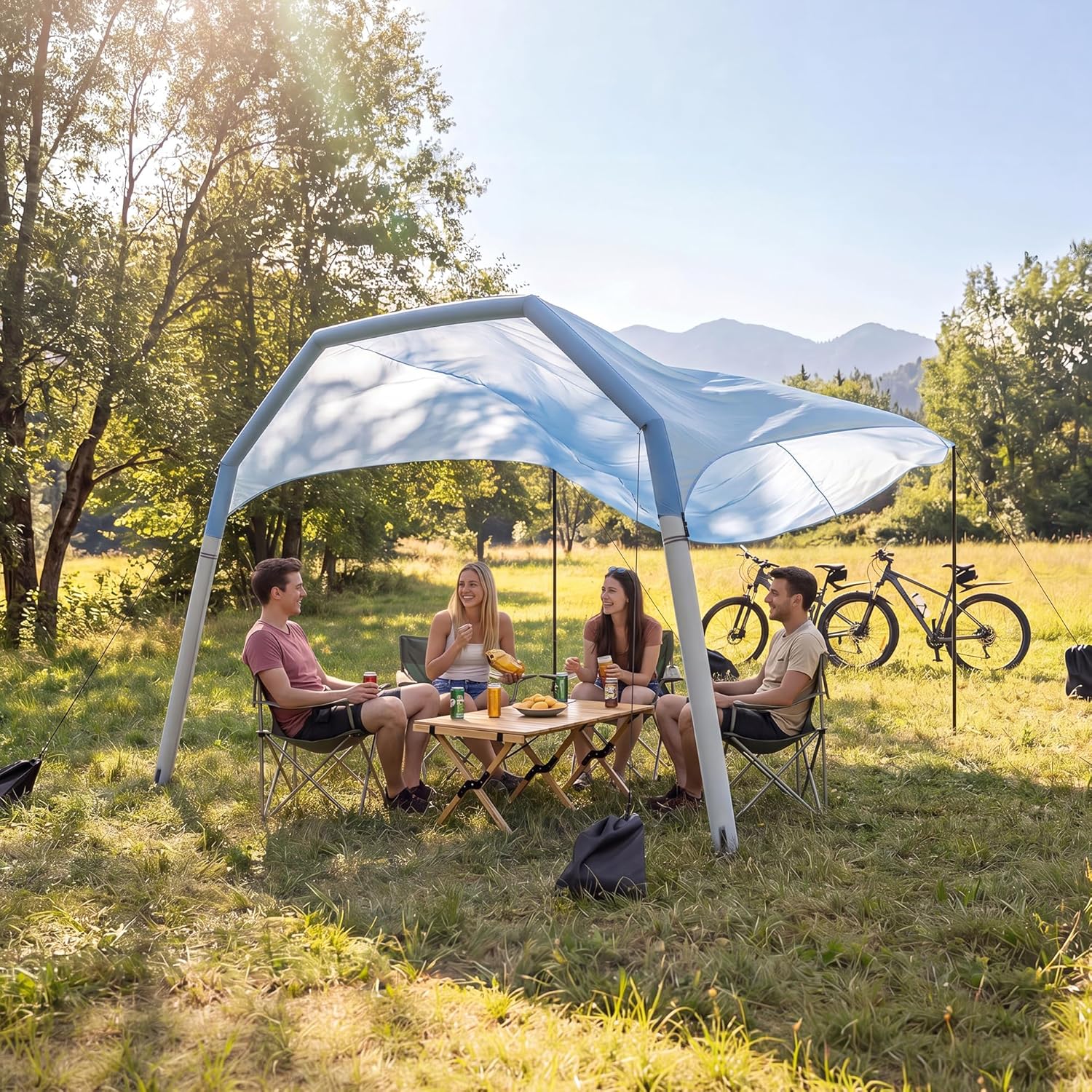 LAUSAINT HOME Shade Beach Tent Wind Sun Canopy, Inflatable Arch Beach – Lausaint Home