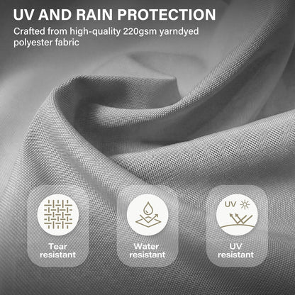 LAUSAINT HOME Cantilever Patio Umbrella, 360° Rotating Offset Umbrella with Aluminum Frame