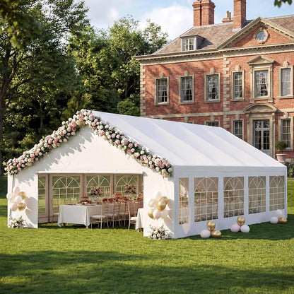 LAUSAINT HOME Party Tent Canopy, Waterproof Heavy-Duty Event Shelter with Removable Sidewalls
