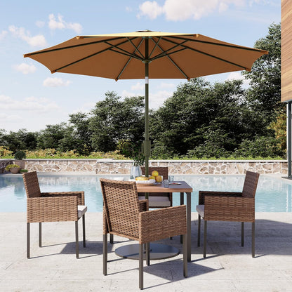 LAUSAINT HOME 6 Pieces Outdoor Dining Set with Umbrella