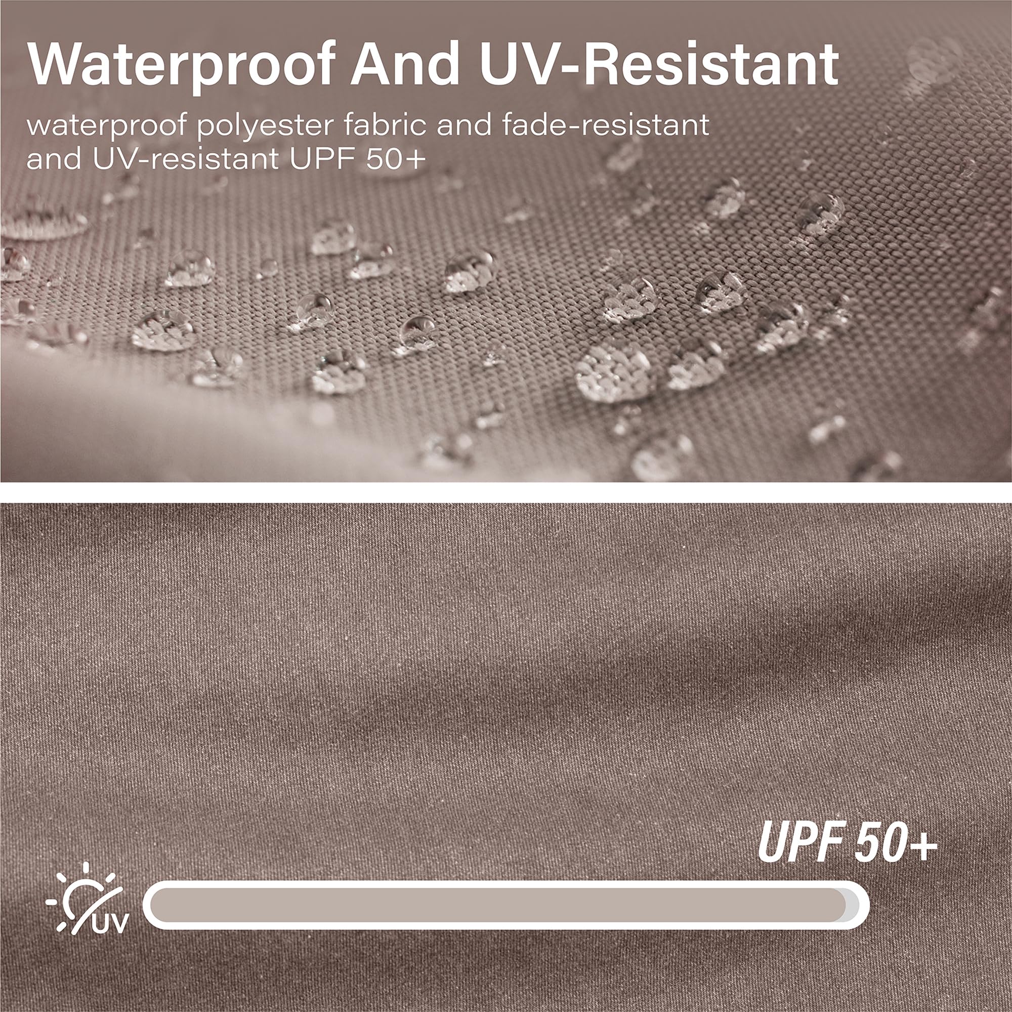 LAUSAINT HOME Gazebo Replacement Canopy Top 8&