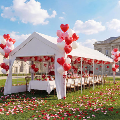 LAUSAINT HOME Party Tent Canopy, Waterproof Heavy-Duty Event Shelter with Removable Sidewalls
