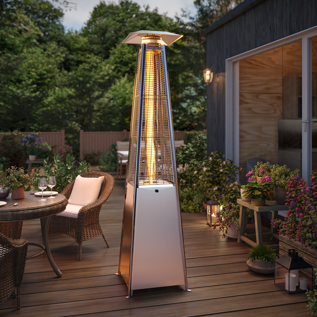 Lausaint Home 48,000BTU Outdoor Standing Heater
