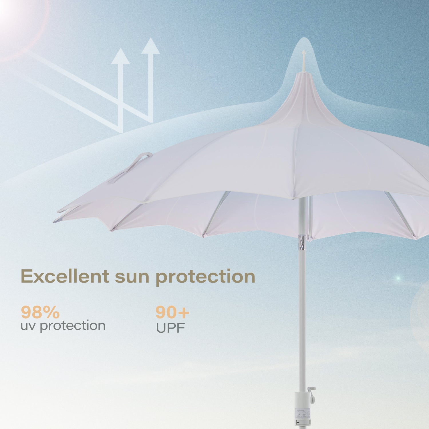 LAUSAINT HOME 9FT  Pergoda Patio Umbrella