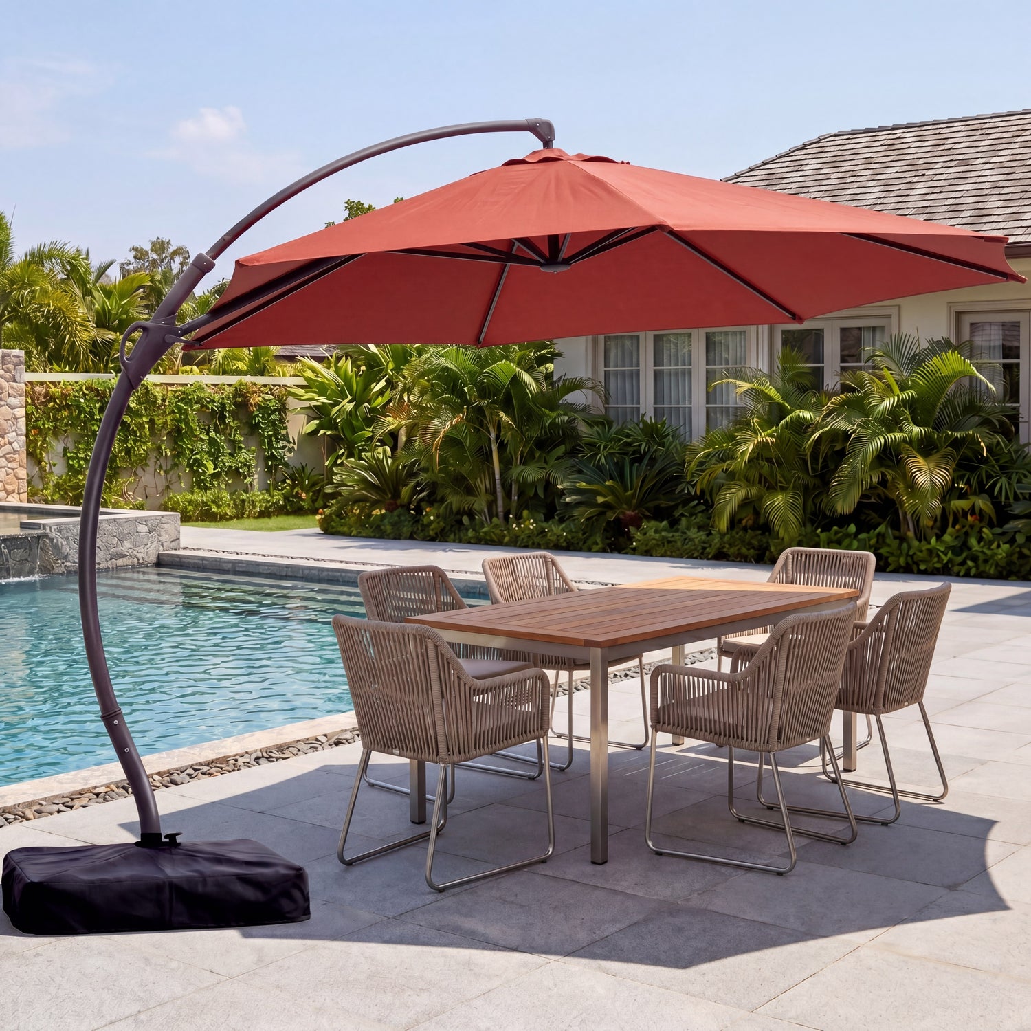 cantilever swivel patio umbrellas PURPLE LEAF Deluxe Left-Right Tilting Umbrella Outdoor this outdoor umbrella will provide you with ultimate comfort and convenience Amazon.com : 11 FT Patio