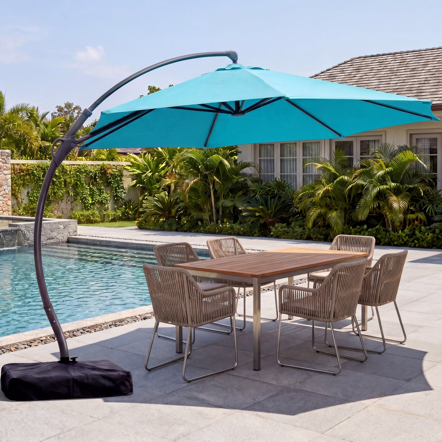 LAUSAINT HOME 12FT Deluxe Cantilever Umbrella Patio Cantilever Umbrell – Lausaint Home