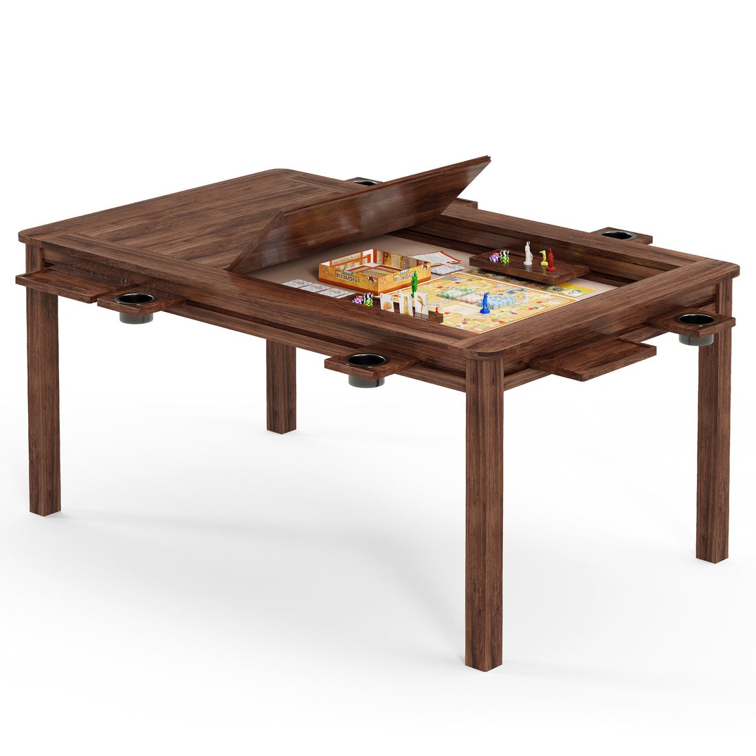 LAUSAINT HOME Board Game Table with Removable Table Top