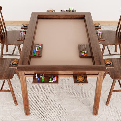 LAUSAINT HOME Board Game Table with Removable Table Top