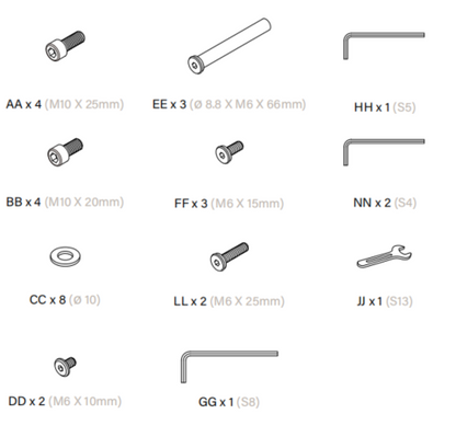 LAUSAINT HOME Accessories for 11FT &amp; 12 FT Cantilever Umbrella