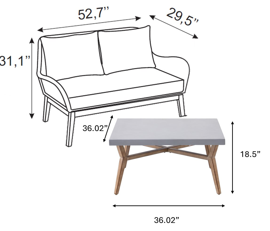 Poppy 2-piece Deep Seating Set