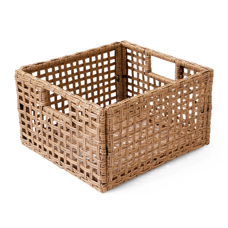 LAUSAINT HOME Wicker General Basket Set (Set of 2)