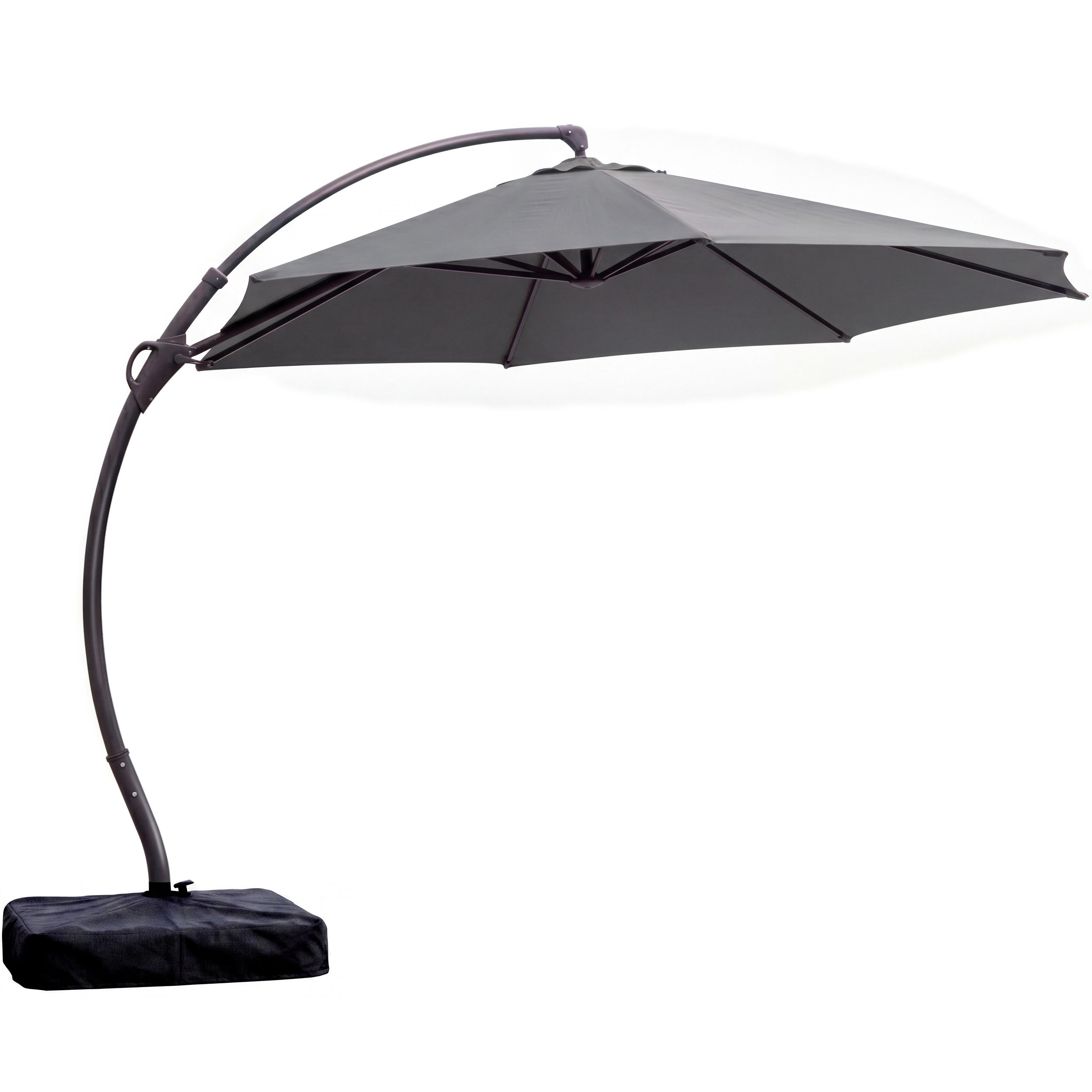 LAUSAINT HOME 12FT Deluxe Cantilever Umbrella Patio Cantilever Umbrella with Base Included Heavy Duty Outdoor Umbrellas Garden, Backyard