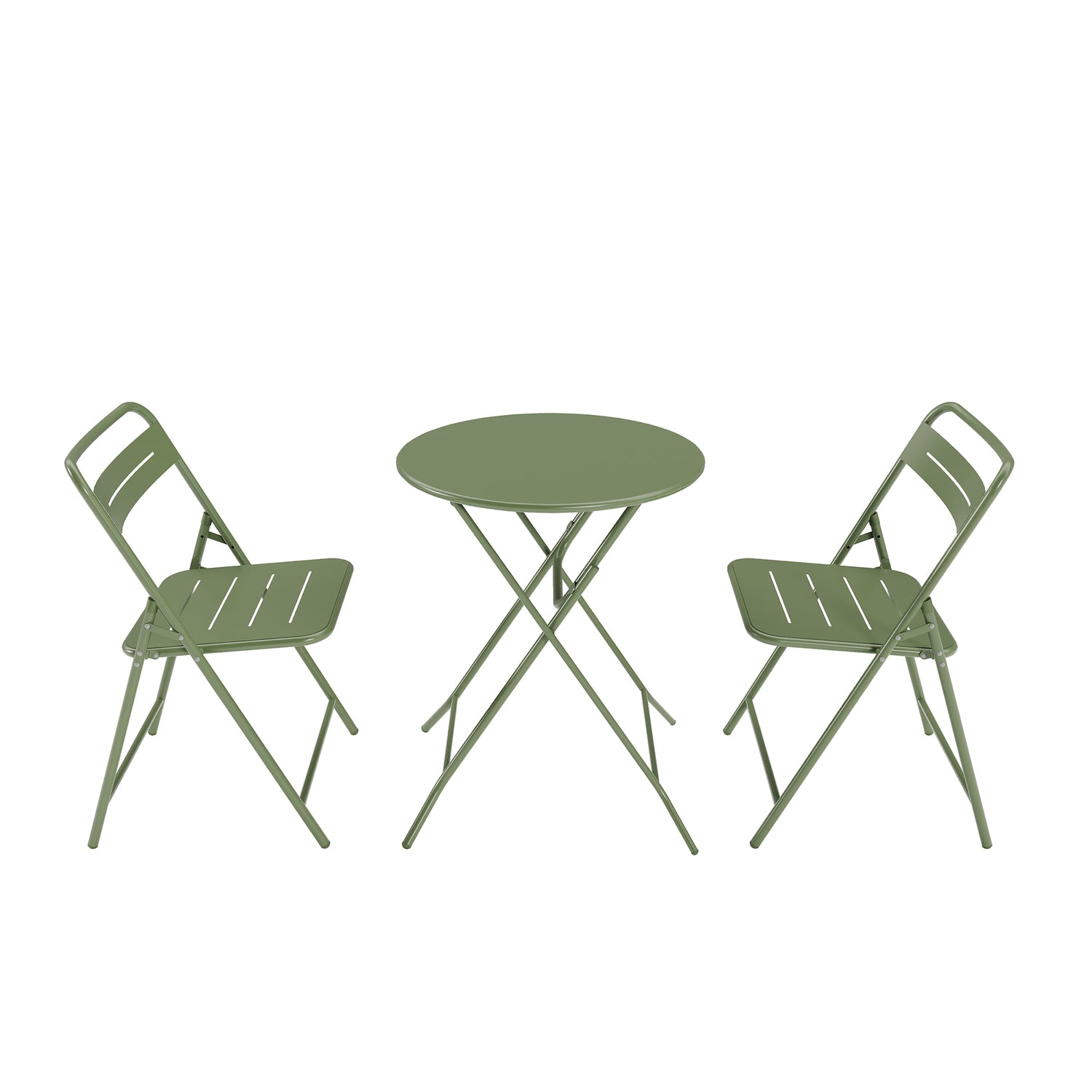 LAUSAINT HOME 3-Piece Steel Folding Bistro Set