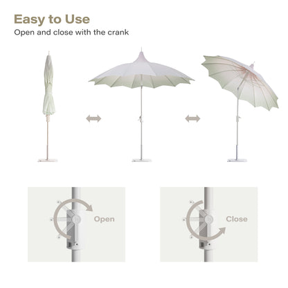 LAUSAINT HOME 9FT  Pergoda Patio Umbrella