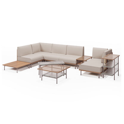 10-Piece Wicker Patio Conversation Set