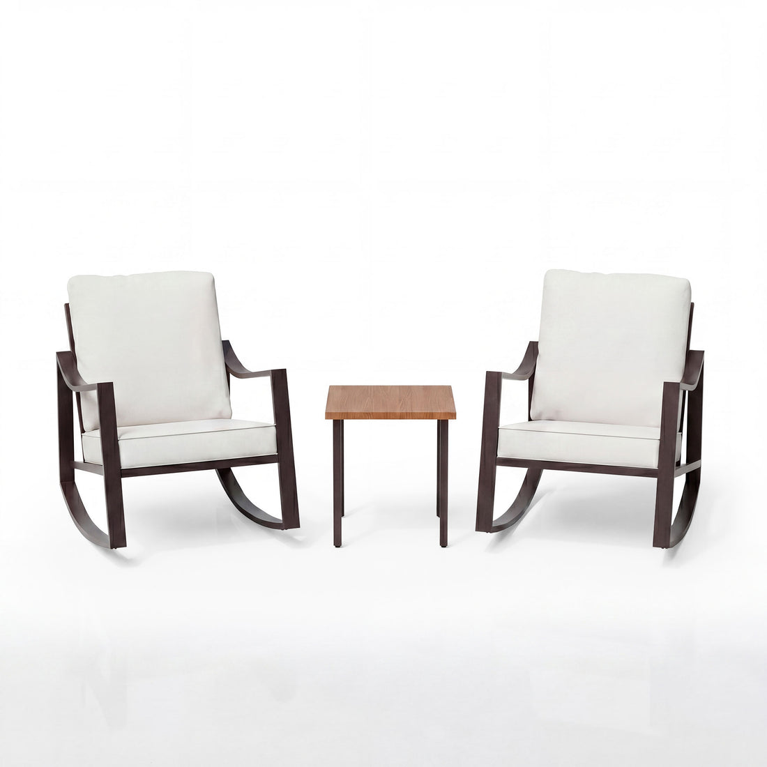LAUSAINT HOME Outdoor Rocking Bistro Set, 3 Piece Patio Conversation Set