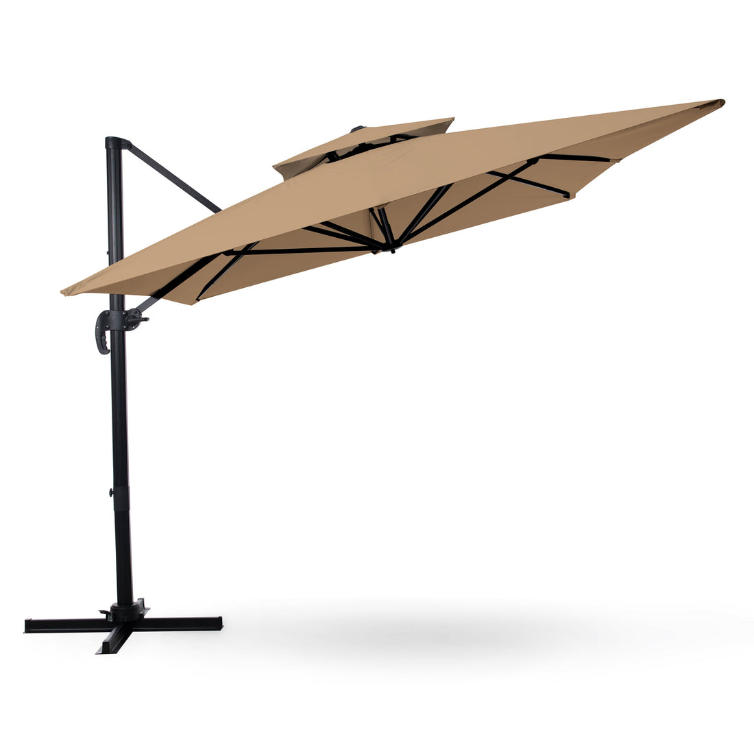 LAUSAINT HOME 9x12FT Rectangular Large Cantilever Umbrella