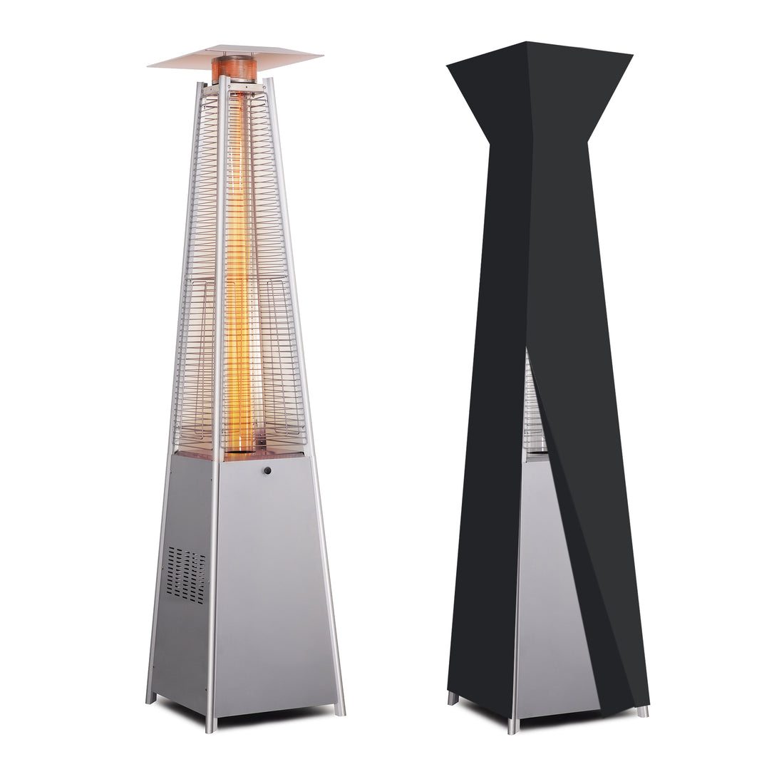 LAUSAINT HOME Pyramid Patio Heater, 48,000 BTU Outdoor Patio Heaters for Outdoor Use