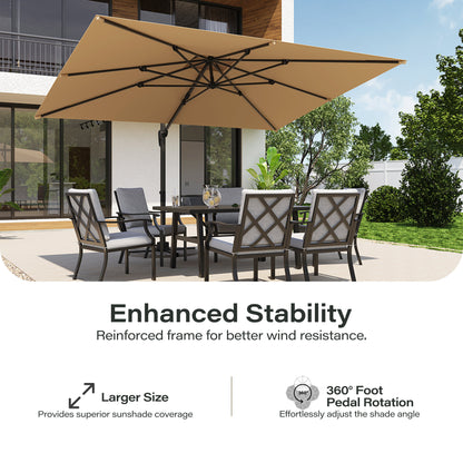 9x12FT Rectangular Large Cantilever Umbrella
