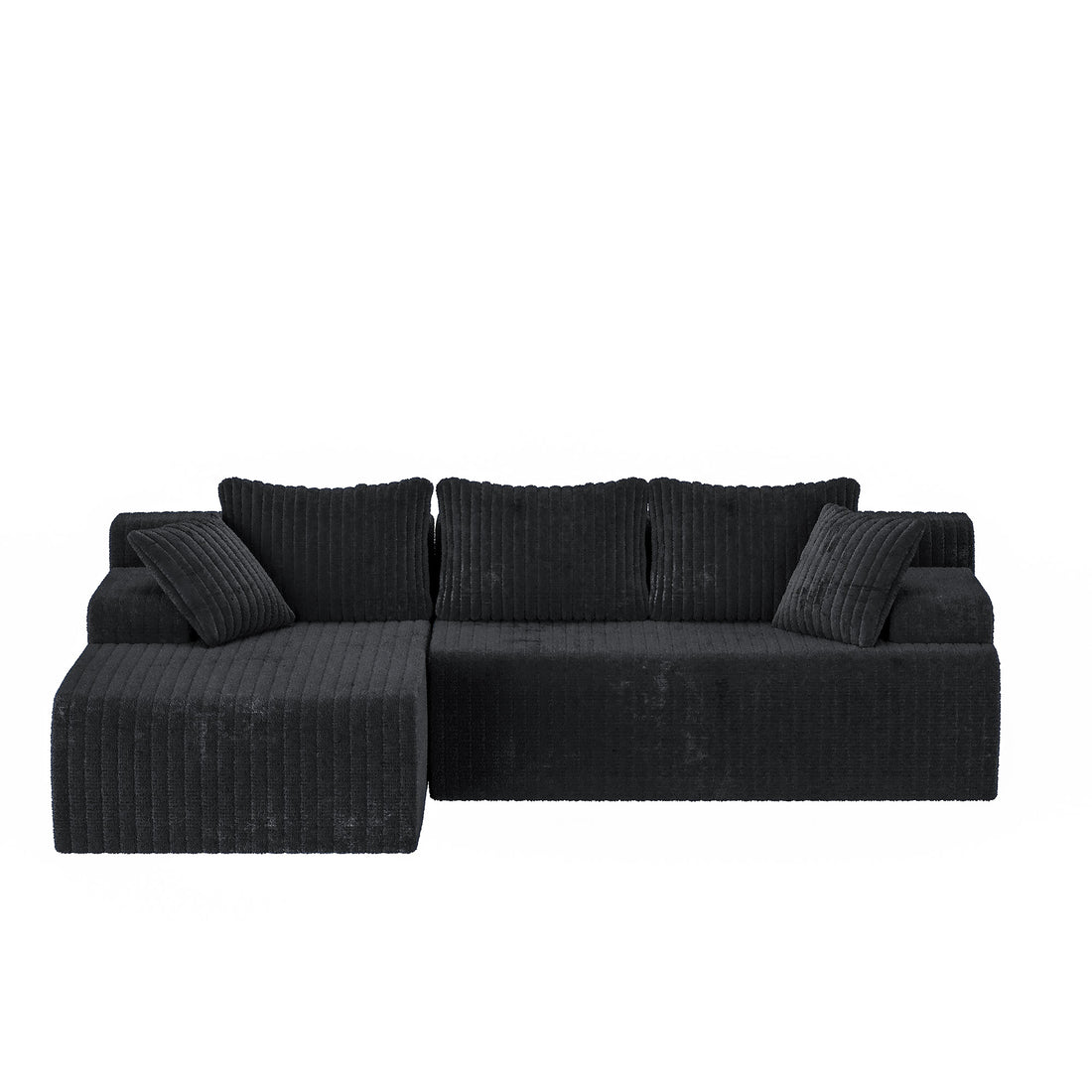 108&quot; Modular Cloud Couch Sectional, L-Shaped Boneless Sofa