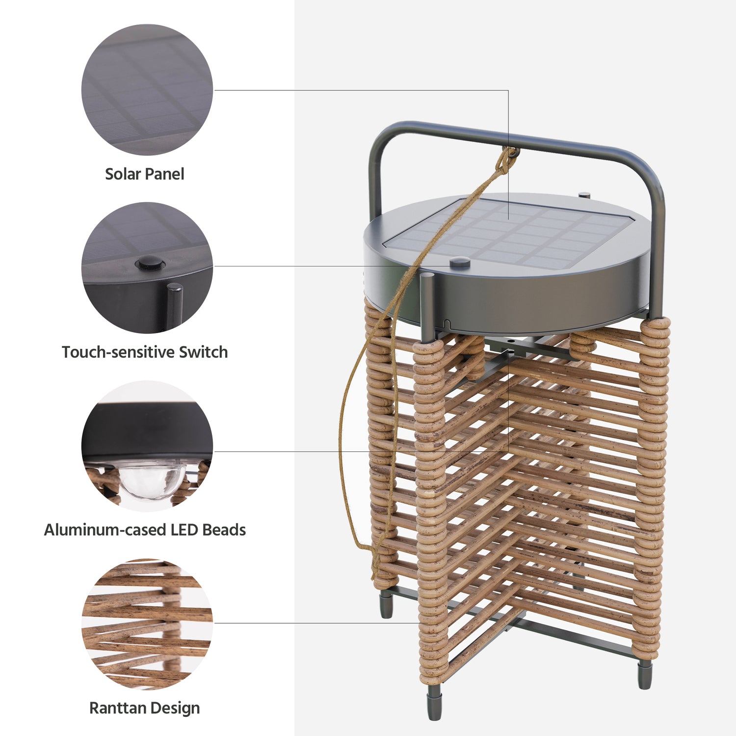 Outdoor Solar Table Lamp