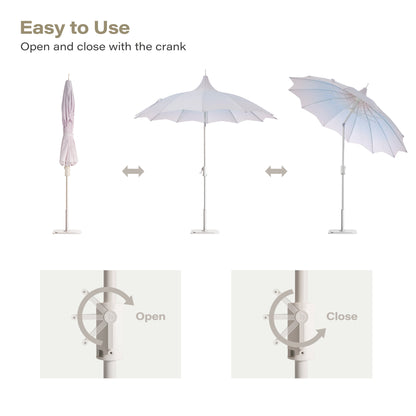 LAUSAINT HOME 9FT  Pergoda Patio Umbrella