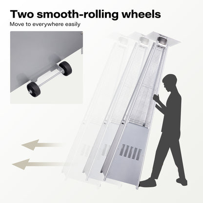 LAUSAINT HOME Pyramid Patio Heater, 48,000 BTU Outdoor Patio Heaters for Outdoor Use