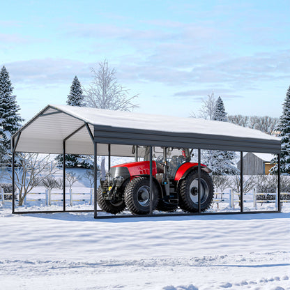 12 X 20 FT Galvanized Steel Carport