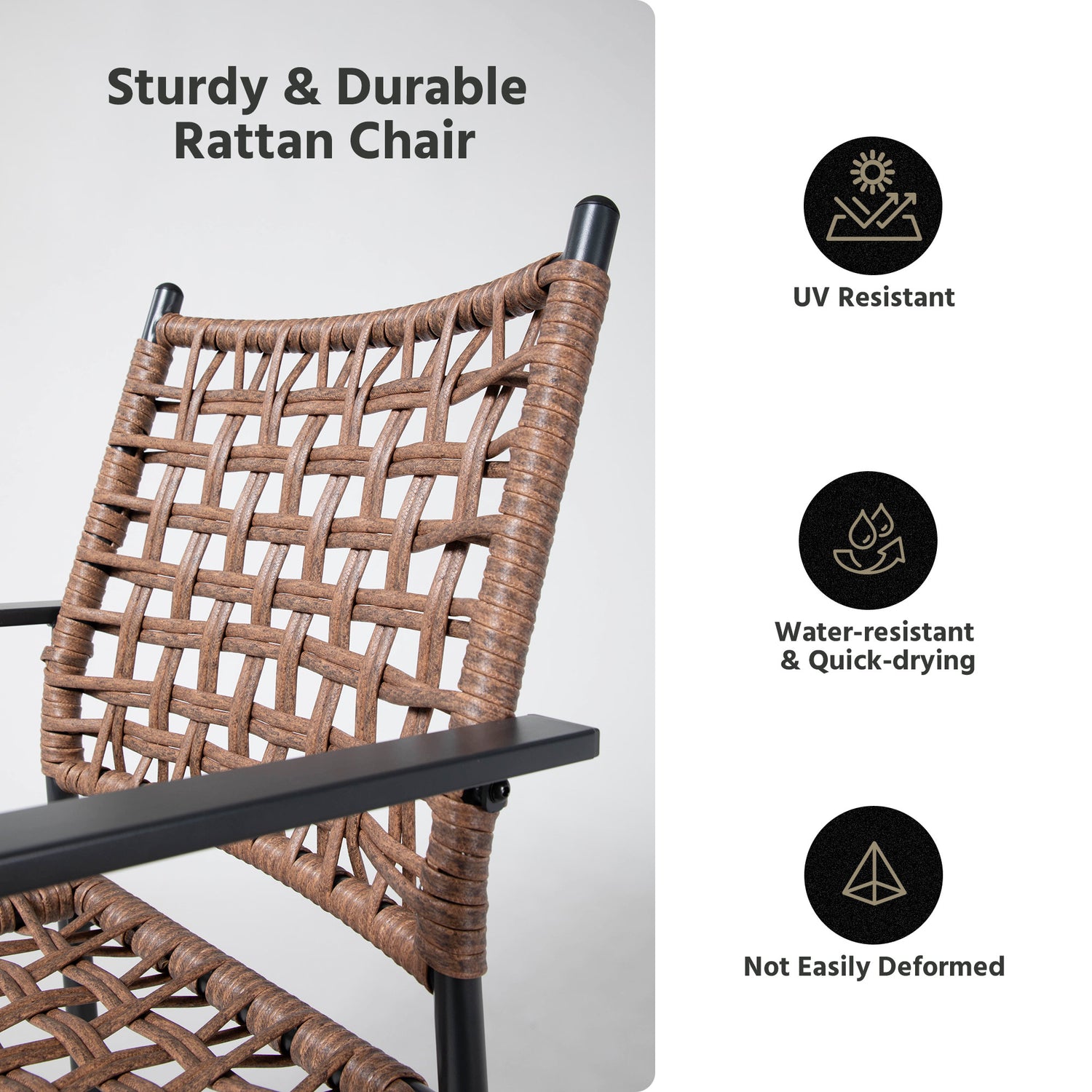 7 Pieces Outdoor Rattan Patio Dining Set