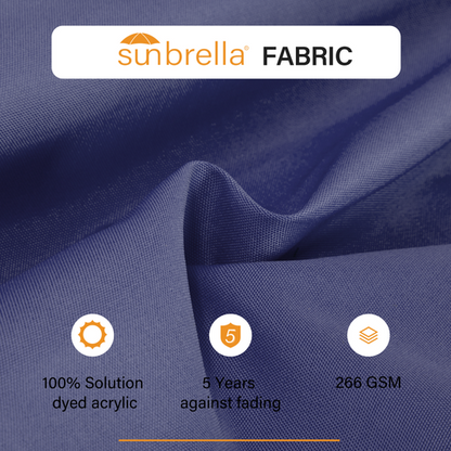 LAUSAINT HOME 12 FT Deluxe Curvy Cantilever Umbrella with 360° Rotation Outdoor Patio Umbrella with Base