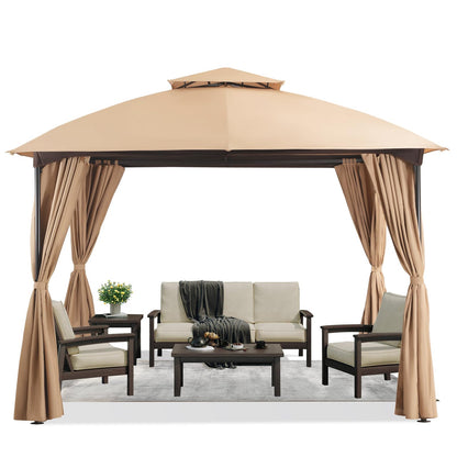LAUSAINT HOME Patio Arc Gazebo Outdoor Canopy Tent 10&