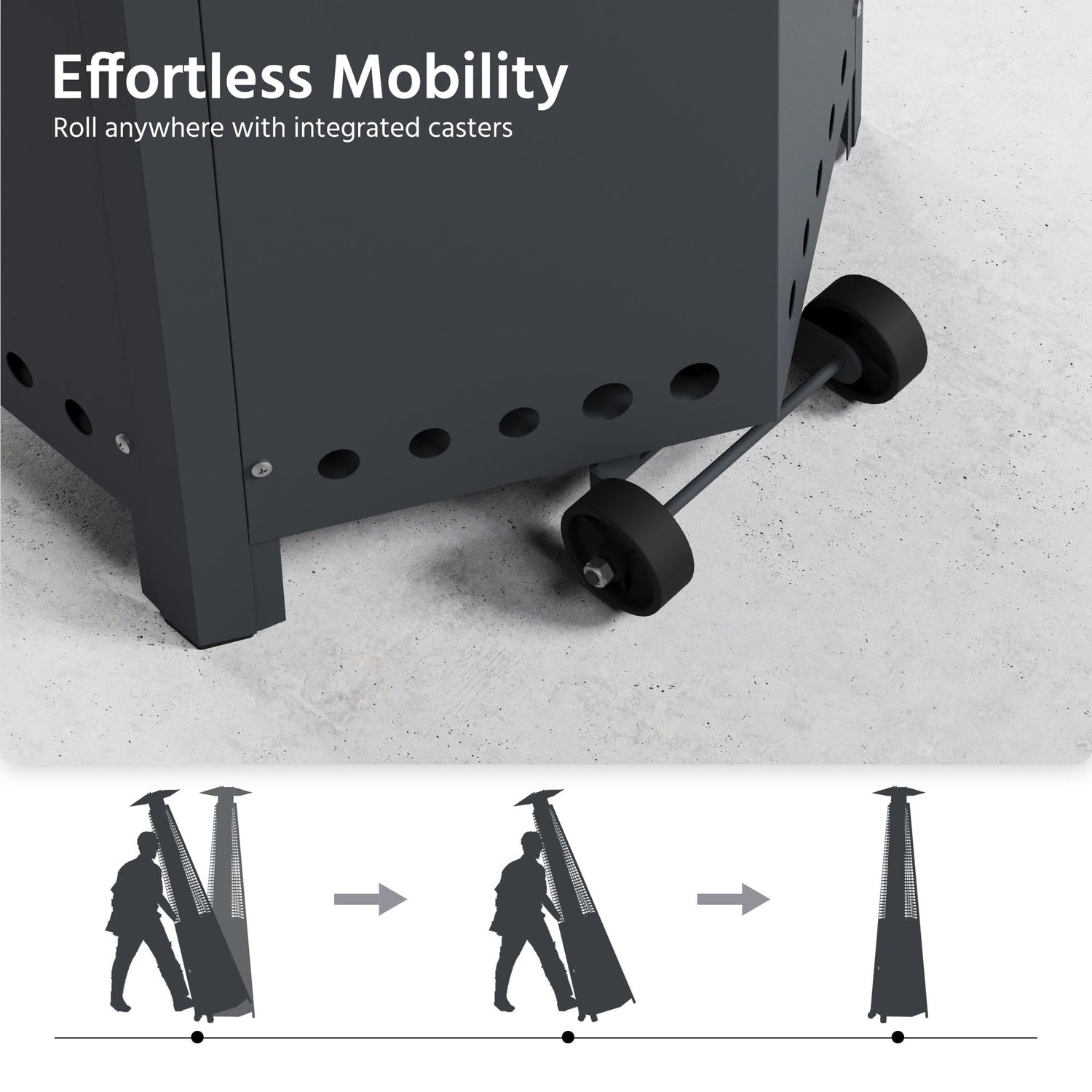 LAUSAINT HOME Pyramid Patio Heater, 48,000 BTU Outdoor Propane Heaters