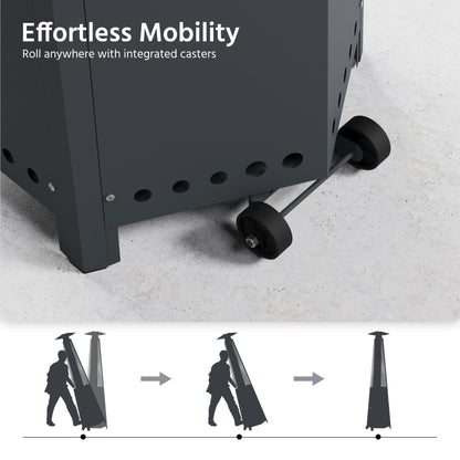 LAUSAINT HOME Pyramid Patio Heater, 48,000 BTU Outdoor Propane Heaters