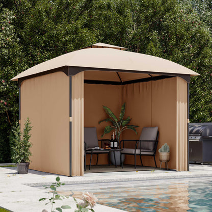 LAUSAINT HOME Patio Arc Gazebo Outdoor Canopy Tent 10&