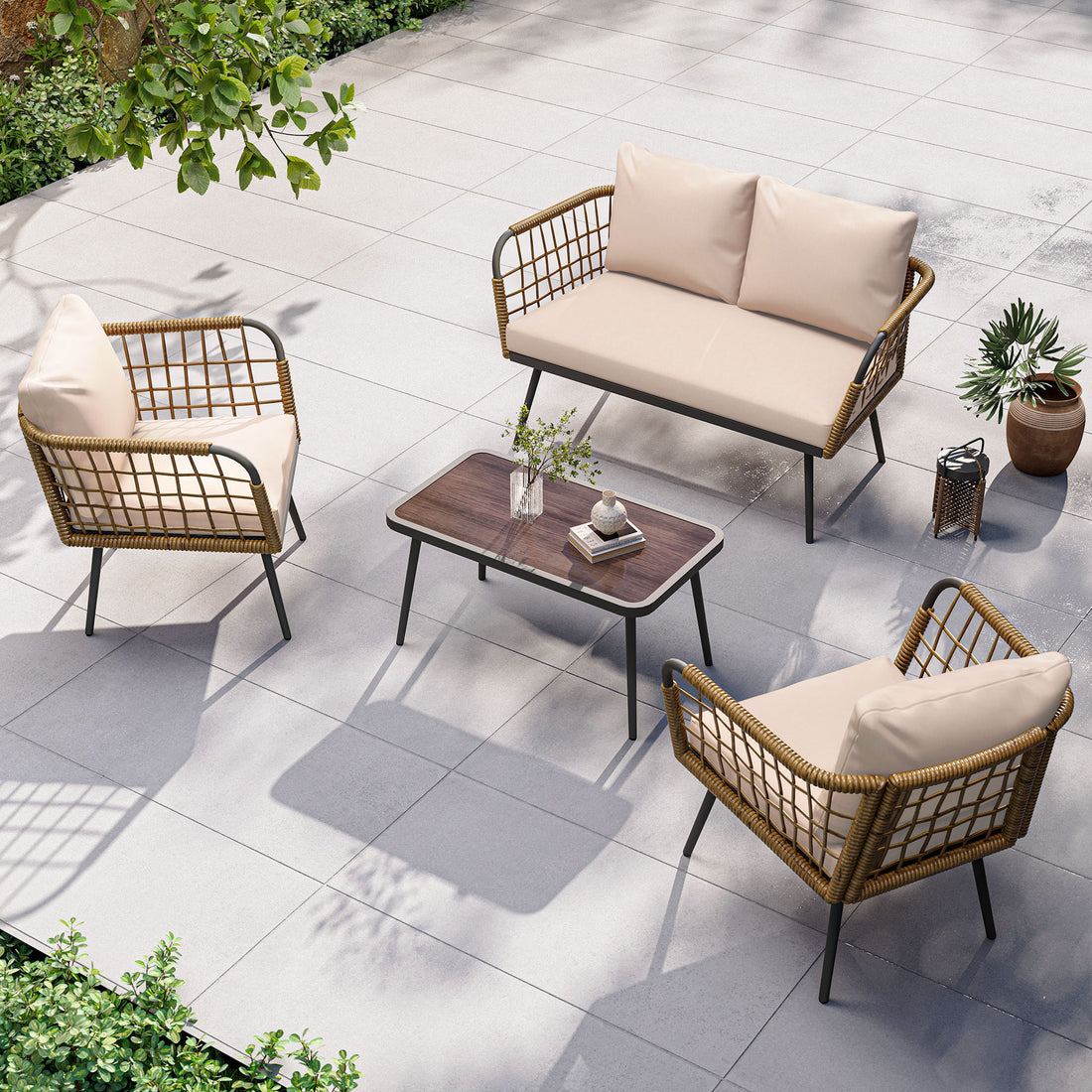 4-Piece Patio Furniture Set