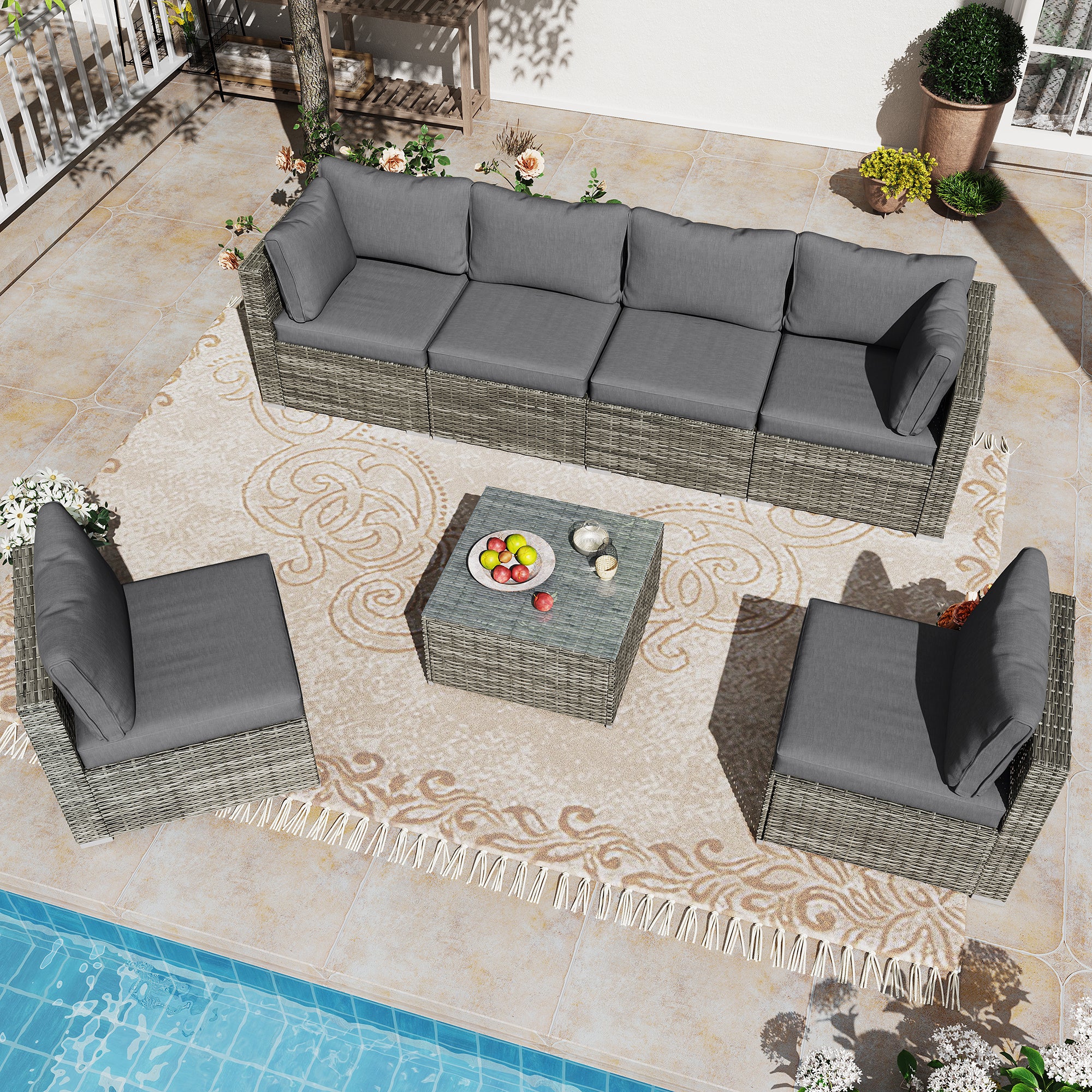 Luxury rattan outdoor discount furniture