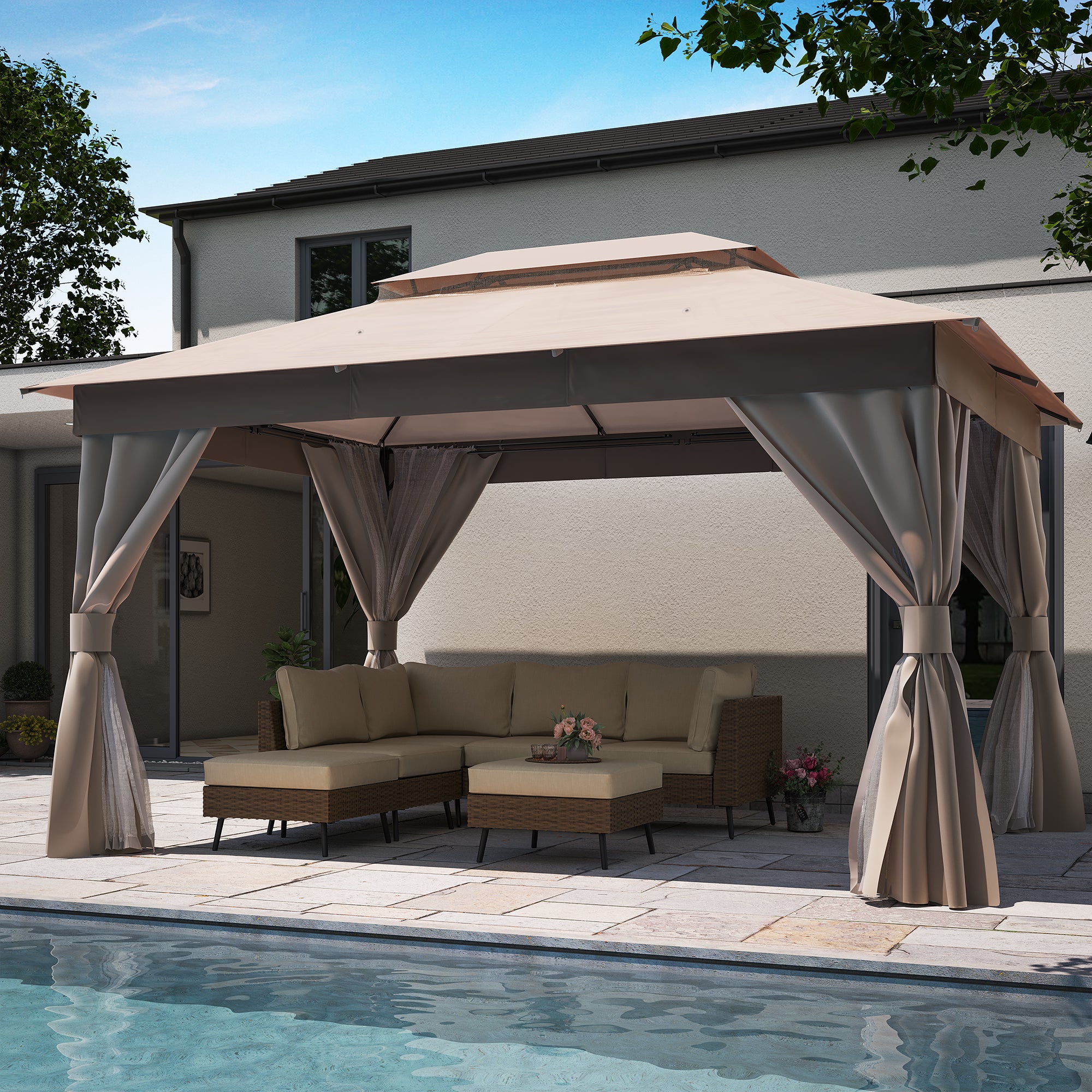 10'X13' Softtop Gazebo – Lausaint Home