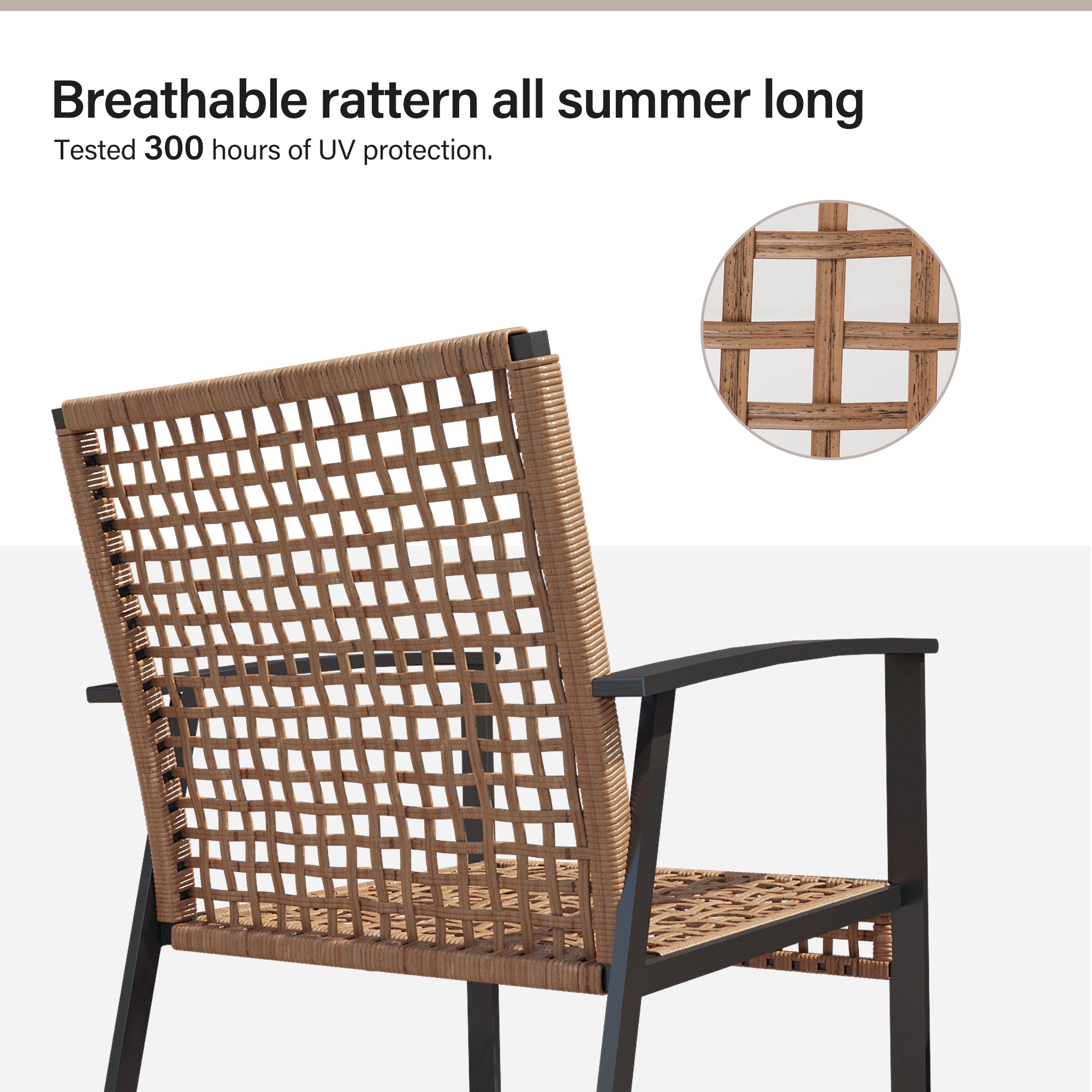 4-piece Rattan Conversation Set