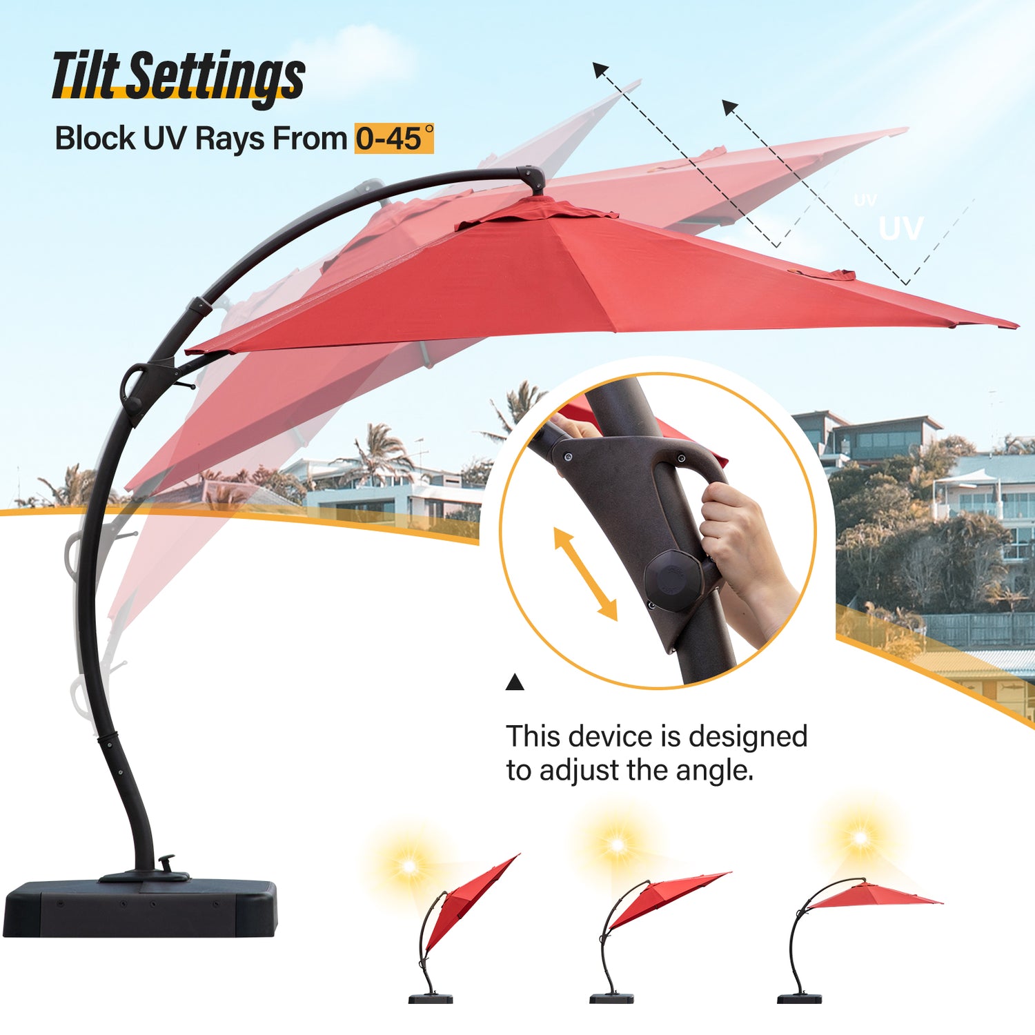 LAUSAINT HOME 12 FT Updated Outdoor Cantilever Umbrella, Offset Cantil – Lausaint Home LAUSAINT HOME 12 FT Updated Outdoor Cantilever Umbrella, Offset Cantil – Lausaint Home