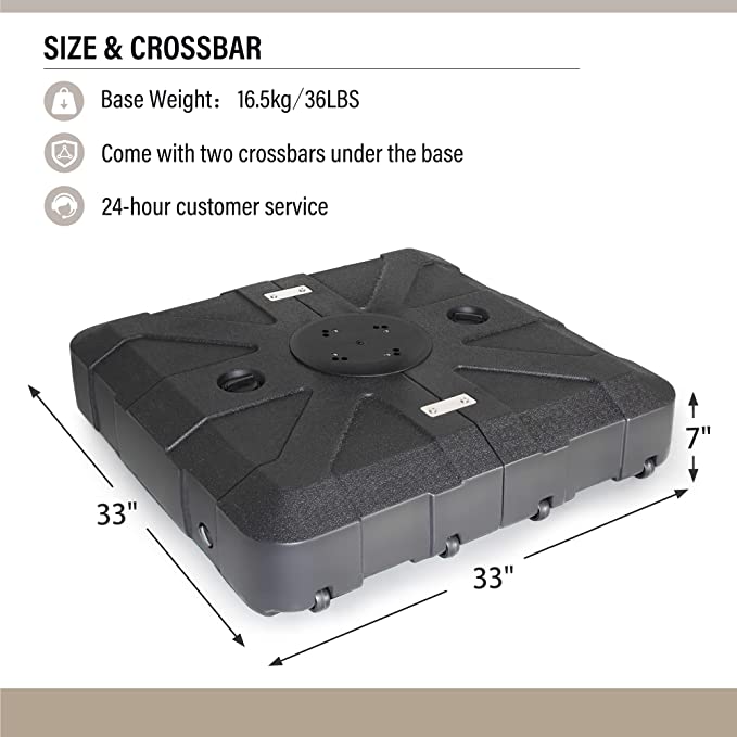 Patio Umbrella Base, 280 lbs